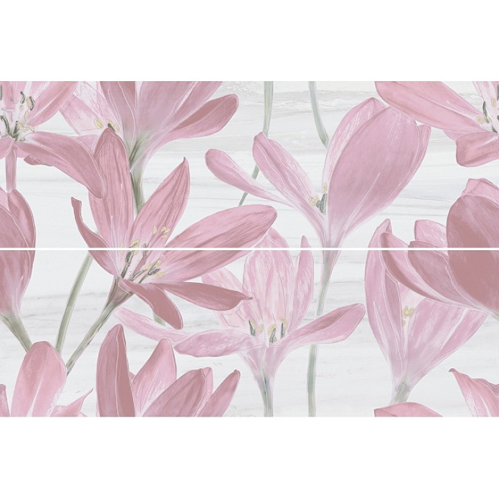 13012R\A\B\3F | Панно Сады Форбури Крокус розовый обрезной Сады Форбури от Kerama Marazzi