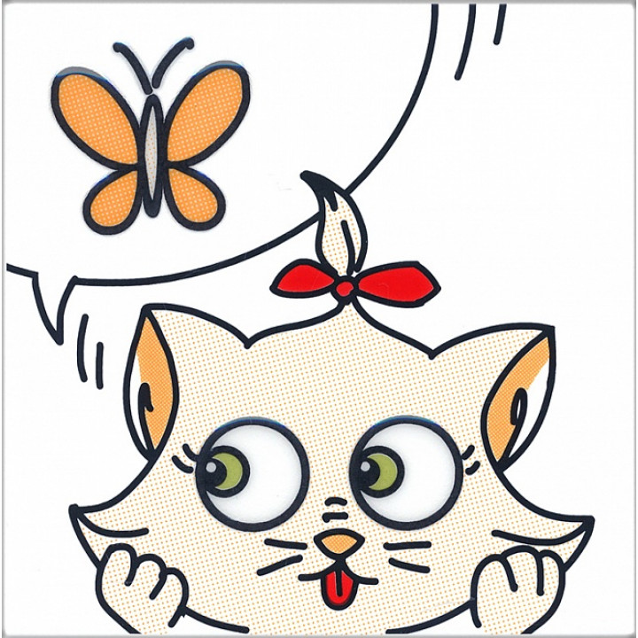 NT\A131\5009 | Декор Кошки-Мышки. Бабочка Кошки-Мышки от Kerama Marazzi