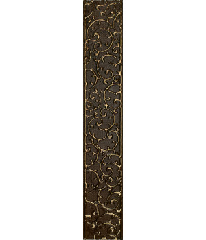 Бордюр настенный орнамент Анастасия 1504-0133 7,5х45 шоколад