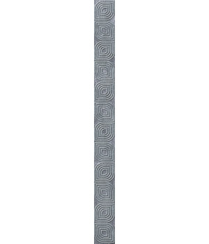 Бордюр настенный Кампанилья 1504-0154 3,5x40 серый
