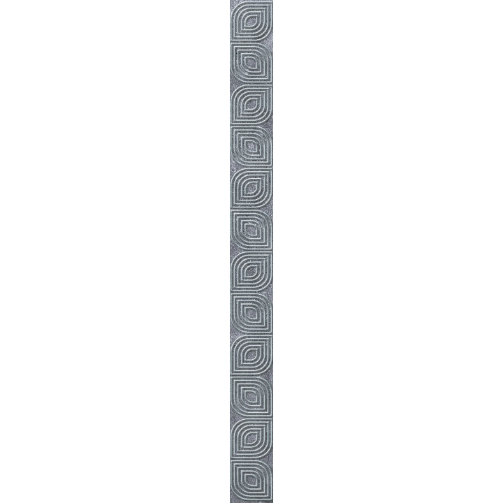 1504-0154 | Бордюр настенный Кампанилья 1504-0154 3,5x40 серый Lasselsberger Ceramics