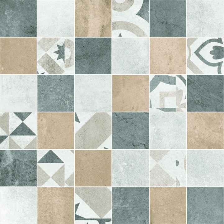 6132-0128 | Настенная плитка декор Цемент Стайл 6132-0128 30x30 мозайка Lasselsberger Ceramics