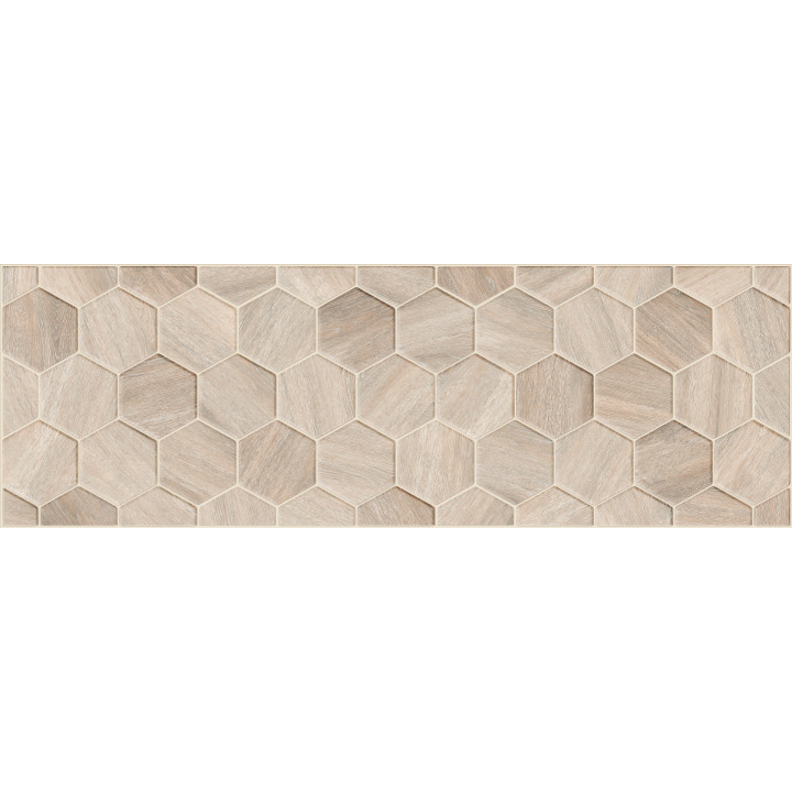 1064-0193 | Настенная плитка Гексавуд 1064-0193 20х60 бежевая Lasselsberger Ceramics