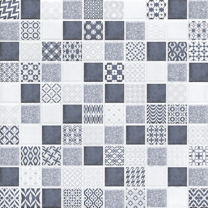 1632-0002 | Настенная плитка декор Ингрид 1632-0002 30х30 арт-мозаика Lasselsberger Ceramics