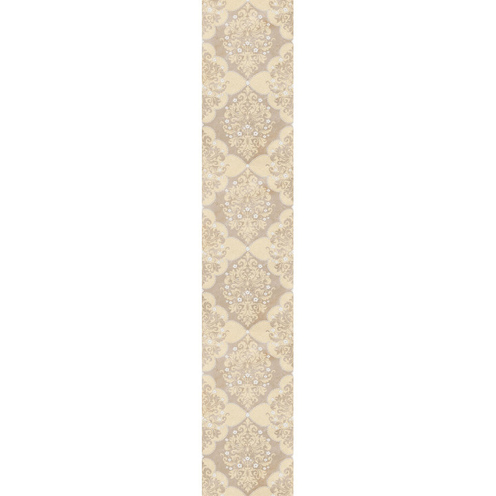 1507-0010 | Бордюр настенный Магриб 1507-0010 7,75x45 коричневый Lasselsberger Ceramics