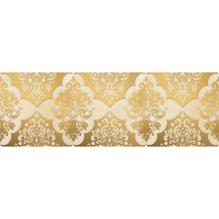 1508-0006 | Бордюр настенный Магриб 1508-0006 8,5x25 золотой Lasselsberger Ceramics