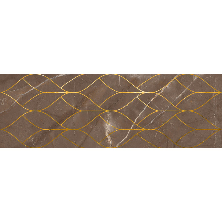 1664-0158 | Настенная плитка декор Миланезе Дизайн 1664-0158 20х60 тресс марроне Lasselsberger Ceramics