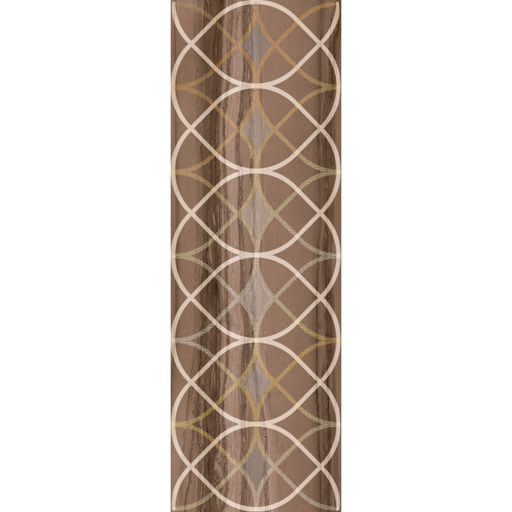 1664-0007 | Настенная плитка декор Модерн Марбл 1664-0007 20х60 темная Lasselsberger Ceramics