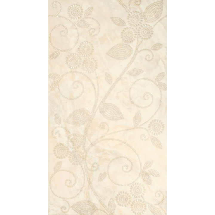 1645-0045 | Настенная плитка Оникс жемчуг декор 1645-0045 25x45 бежевый Lasselsberger Ceramics