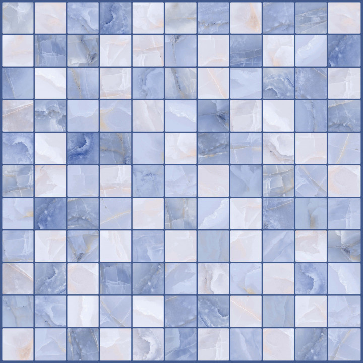 5032-0202 | Настенная плитка мозайка Орнелла 5032-0202 30х30 синий Lasselsberger Ceramics