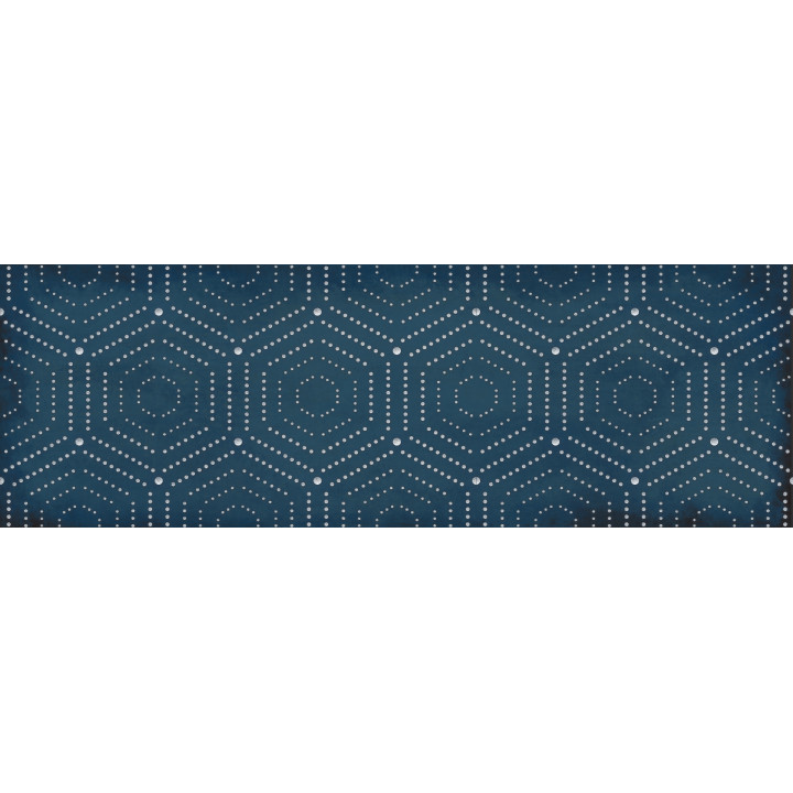 1664-0180 | Настенная плитка декор Парижанка 1664-0180 20x60 геометрия синяя Lasselsberger Ceramics