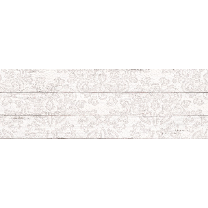 1064-0097 | Настенная плитка Шебби Шик декор 1064-0097 20х60 белая Lasselsberger Ceramics